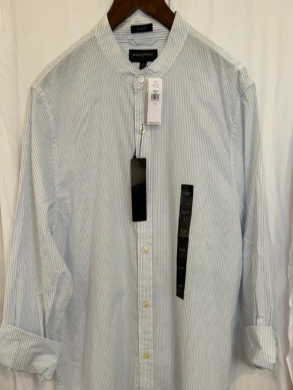 NWT Men's Banana Republic Banded Collar Shirt Size Large